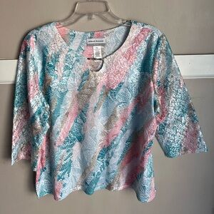 Alfred Dunner Women's Pastel Top Size XL